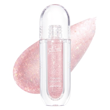 glow Shattered Glass Glitter #Division : Long Lasting, Shimmering Eye Glitter, Liquid Glitter Eyeshadow &amp; Highlighter with Precision applicator, 0.1 oz