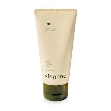 [ viegano ] Firming Cream for Sensitive Skin   Damask Rose + CoQ10   Korean Moisturizer   Targets Fine Lines &amp; Wrinkles   100% Vegan   80 mL