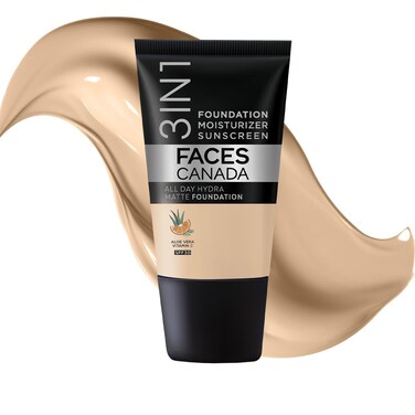All Day Hydra Matte Foundation with SPF 30 - Absolute Ivory   3-in-1 Foundation Moisturizer Sunscreen   Oil Free with Vitamin C   0.51 Fl Oz/15ml