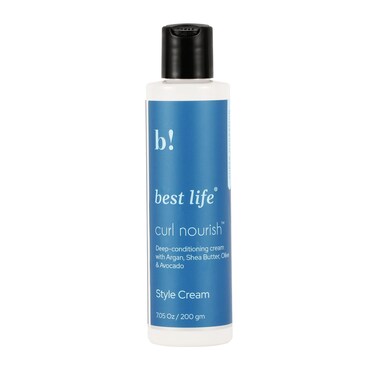 Best Life Curl Nourish Hydrating Style Cream For Dry, Frizzy, Wavy, Curly Hair   Reduces Frizz   Moisturises, Hydrates &amp; Defines Curls 200g (Pack of 1)