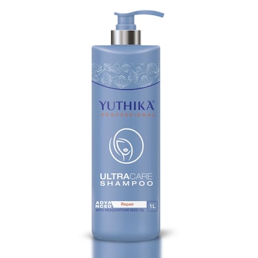 Yuthika Professional UltraCare Advanced Hair Repair Anti Dandruff Shampoo for Frizzy Damaged Hair Help Strengthens Weak &amp; Brittle Hair for Strong Silky &amp; Shiny Hair for Women Girl Men - 33.81 FL Oz