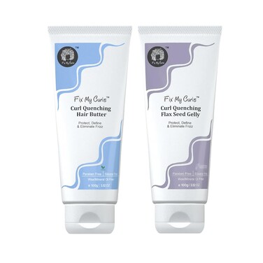 Curl Quenching Moisture Styling Duo   For Curly, Wavy, Dry, Frizzy Hair   Enriched With Aloe Vera, Chia Seed, and Flax Seed   Silicone Free Curl Activator   Frizz Control   3.5oz each