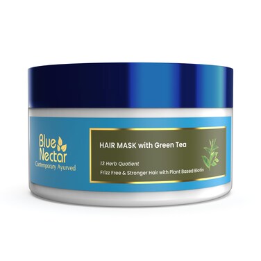 Blue Nectar Anti Frizz Hair Mask for Dry &amp; Frizzy Hair   Enriched with Natural Herbs for Hair Growth (13 herbs, 7 Oz)