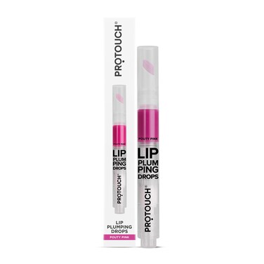 Lip Plumping Drops - Volumizing Lip   Hydrating Tint with Caffeine &amp; Grape Seed Extract   Pouty Pink Shade