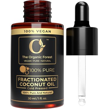 Natural Fractionated Coconut Oil - Liquid Coconut Oil for Hair, Skin and Body   Perfect Carrier Oil for Essential Oils - 100% Pure, Natural and Versatile - Ideal for Hair, Face, Body Care