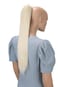 CAISHA 24" Hairpiece Ponytail Clip On Extension Long Hair Straight Platinum Blonde H618