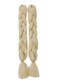 CAISHA 24" Braids Extensions Crochet Hair Jumbo Extensions Braided Ponytail Hairpiece Light Blonde BE113