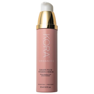 KORA Organics Kakadu Plum Vitamin C Serum, Antioxidant Rich Facial Serum with Hyaluronic Acid, Protect &amp; Improve Skin Tone, Certified Organic, Cruelty Free, 1.01 fl oz