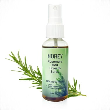 Rosemary Oil for Hair Growth Spray Natural Organic Rosemary and Castor Oil for Scalp &amp; Hair Strengthening Effective for Women Men Hair Loss, 2.02 fl oz