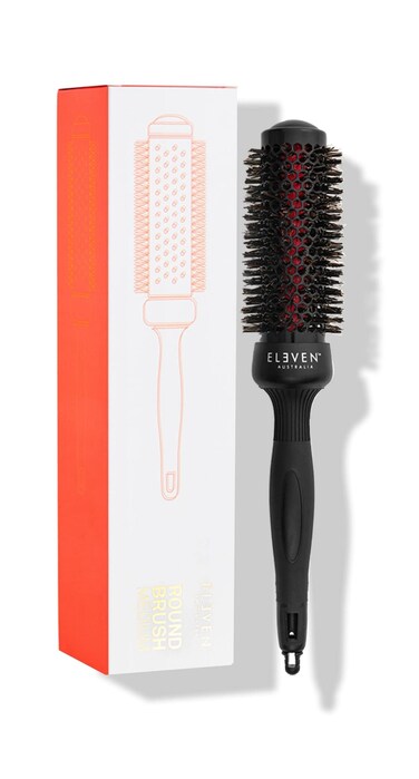 ELEVEN AUSTRALIA Round Brush - Professional Hair Styling Tool - Ceramic Barrel for Frizz Control, Volume &amp; Smooth Finish, Ideal for Blow Drying &amp; Curling