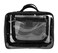 Clarity Kit - Large Transparent Toiletry Bag With Black Edges, Portable Water-Resistant Large Travel Bag for Toiletries &amp; Cosmetic Essentials, For Women and Men
