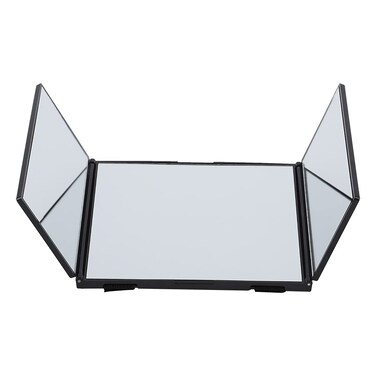 Foldable Makeup Mirror, With Hook and Loop Design for Hoom