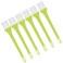 WNSC Electric Shaver Cleaning Brushes, 6pcs, Green Handle, White Nylon Bristles, PP Material, Ergonomic Long Handle, Hanging Hole Design
