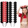 Lucky Will 20 Pack Mouse Ears Headband Classic Solid Black and Red Bow Ears Headbands Bulk for Kids and Adults - Boys &amp; Girls Mouse Themed Birthday Party Supplies