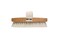 Creative Co-Op Beech Wood Bath Elastic Band &amp; Metal Rivets Brush, Brown