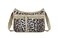 LeSportsac Flaxen Leopard Deluxe Everyday Crossbody Bag + Cosmetic Bag, Style 7507/Color U299, Fashion Trending Modern Abstract Interpretative Leopard Design in Cocoa, Palomino &amp; Sleek Black