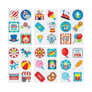 Bulk Carnival Temporary Tattoo Assortment - Apparel Accessories - 360 Pieces