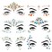 6 Pcs Festival Party Face Jewels, Rhinestone Face Gems, Halloween Music Festival Birthday Rave Carnival Party Face Stickers