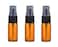 VASANA Pack of 12 Empty Refillable Amber glass Spray bottle Cosmetic Fine Mist Spray Bottles with Black Sprayer Clear Cover Perfume Makeup Water Pure Dew Cosmetic Storage Holder Container 10ml