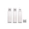 6PCS 100ml/3.4oz Empty Refillable Clear Plastic Bottle Vial Jar Cosmetic Container Travel Packaging with Orifice Reducer and Screw Lid for Lotion Emulsion Toner Essential Oil