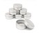12PCS 50g Empty Refill Silver Aluminum Cosmetic Sample Packing Tins with Screw Lids Travel Round Storage Jar for Lip Balm DIY Candles Eye Shadow Powder