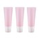 3PCS Empty Refillable Pink Soft Silicon Squeeze Tube Portable Travel Bottle Cosmetic Containers Storage Holder For Cream Lotion Facial Cleaner Shampoo Shower Gel Toiletries
