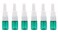 12Pcs Mini Plastic Nasal Spray Bottles - 5Ml Portable Empty Refillable Fine Mist Sprayers Cosmetic Perfume Makeup Water Storage Holder Container (Green)