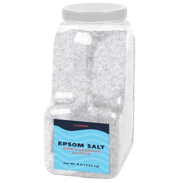Epsom Salt, 8 lb, Bulk, Bath Soak, DIY Bath Bombs