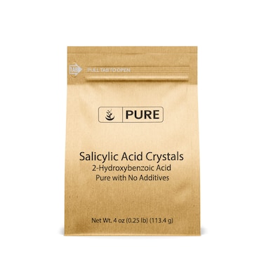 Pure Original Ingredients Salicylic Acid Crystals (4 oz) 2-Hydroxybenzoic Acid, Always Pure, No Fillers Or Additives