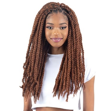 Synthetic Braid - 3X Cuban Twist Soft &amp; Natural 16" (2)