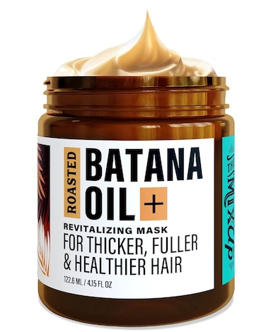 Roasted Batana Oil for Hair Growth Dr Sebi Organic - Authentic Batana Hair Mask from Honduras - Natural Hair Oil - Peppermint Mocha Scent - 4 Ounce Jar