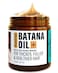 Roasted Batana Oil for Hair Growth Dr Sebi Organic - Authentic Batana Hair Mask from Honduras - Natural Hair Oil - Peppermint Mocha Scent - 4 Ounce Jar