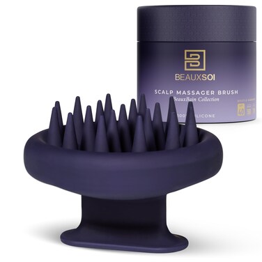 Silicone Shampoo Brush &amp; Scalp Exfoliator - Hair Massager for Growth, Scalp Scrubber &amp; Dandruff Brush (Soft)