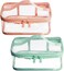 GottaHaveit Travel Toiletry Bag - Clear Makeup Bag for Cosmetics and Toiletries. See Thru Pouch, Waterproof with Zipper. Plastic (2 Pack)