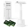 ZOMCHI Double Edge Safety Razor with Stand for Men, Women Razor with 10 Double Edge Safety Razor Blades, Plastic Free Metal Razor &ndash; White