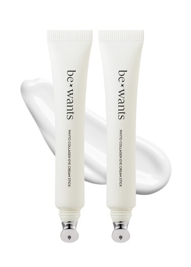 Bewants Under Eye Cream for Puffiness and Bags, Phyto Collagen Firming &amp; Hydrating Treatment &ndash; 56.7% Vegan Collagen &amp; Plant-Based Retinol, Refreshing Massage Applicator, 0.67 fl oz, 2 Pack