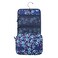 Disney Stitch Character Heads All-Over Print Blue 8.2" Folding Hanging Toiletry Kit