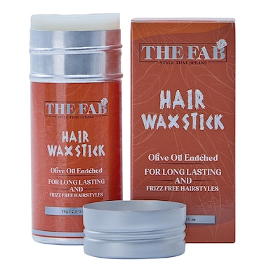 The Fab Hair Wax Stick for Women No Residue Scent Free Wax Stick for Hair Bun Maker &ndash;Tame Flyways, Non-Greasy Anti Frizz, All Day Hold, Pomade Edge Control Hair Stick Wax for Women &amp; Kids