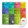 Celavi Essence Facial Sheet Face Mask Variety Set Classic Authentic Korean Moisturizing Skincare (12-Packs)