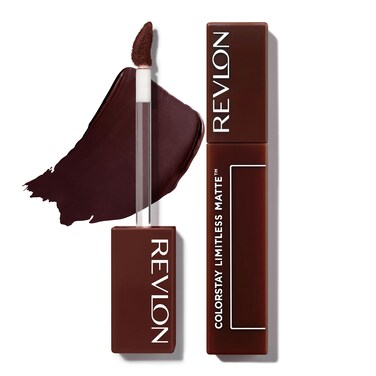 Revlon ColorStay Limitless Matte Liquid Lipstick, Vegan Formula, No-Budge, Longwear Lip Color, Long Lasting, Lightweight/Comfortable, Waterproof, 016 Extra Shot, 0.17 fl oz