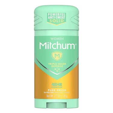 Mitchum For Women Advanced Control Anti-Perspirant Deodorant Invisible Solid Pure Fresh 2.70 oz (Pack of 3)