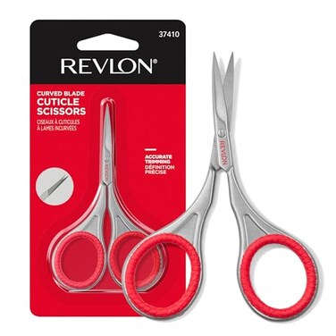 Revlon Nail Scissors, Curved Blade, Made with Stainless Steel