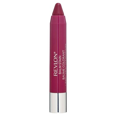 Revlon Lip Balm, Tinted Lip Stain, Face Makeup with Lasting Hydration, Infused with Shea Butter, Mango &amp; Coconut Butter, Shimmer Finish, 030 Smitten, 0.01 Oz