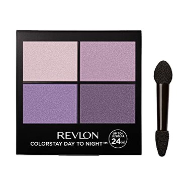 Revlon ColorStay Day to Night Eyeshadow Quad, Longwear Shadow Palette with Transitional Shades and Buttery Soft Feel, Crease &amp; Smudge Proof, 530 Seductive, 0.16 Oz