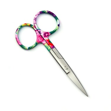 Nesmo - 032 Facial Grooming Scissors, Stainless Steel, Nose Hair Trimmer, Small Precision Beauty Scissors Mustache Trimmer Scissors For Women's