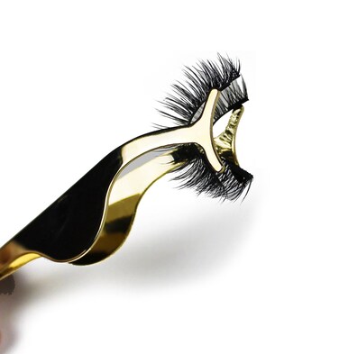 Magnetic Eyelash Applicator Tool for Magnetic Lashes &amp; False Eyelashes &ndash; Fake Eyelash Applicators by Uptown Lashes (Gold)