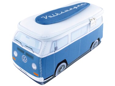 BRISA VW Collection Volkswagen Neoprene Universal Makeup Cosmetics Toiletry Travel Pharmacy Bag in T2 Bus Design (Large)