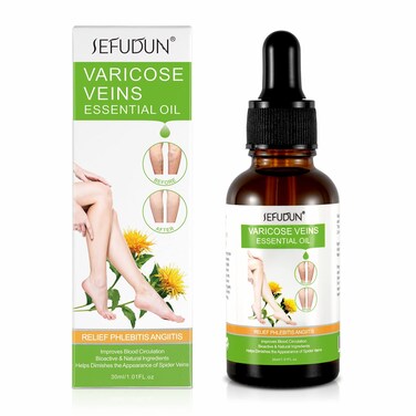 Varicose Veins Essential Oil, Spider Vein Removal Oil for Legs, Natural Varicose Veins Treatment Oils 30ML