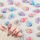 50PCS 3D Candy Charms Cute Colorful Resin Lollipop Nail Art Charms Kawaii Candy Sweet Flatback Resin Charms for Acrylic Nails DIY Nail Art Craft Accessories