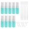 9pcs 10ml Glass Spray Bottle for Essential Oils Small Empty Refillable Travel Fine Mist Sprayer Bottle, for Cleaning, Aromatherapy Dispenser (Blue, funnel and dropper included)